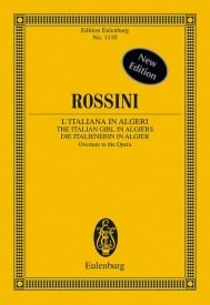 Rossini: The Italian Girl in Algiers (Study Score) published by Eulenburg